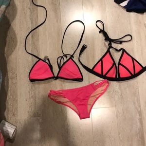 pink bathing suits
